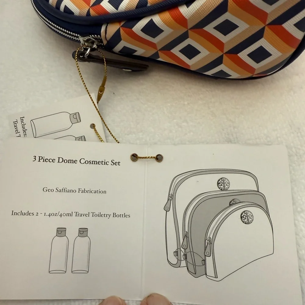set of three RIKA cosmetic bags.